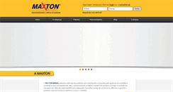 Desktop Screenshot of maxtonbrasil.com.br